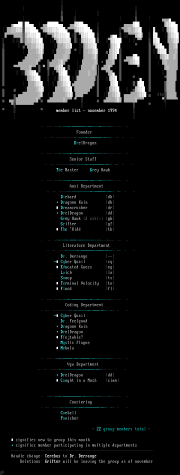 November 1994 Member List by Grey Hawk