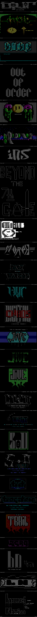 bLUR july 1996 ascii logo colly by Multiple Artists