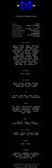 CiA Pack #17 Member Listing by CiA