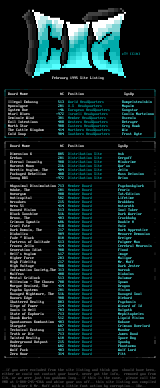 CiA Pack #21 Site Listing by CiA