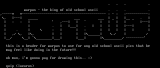 warpus loves old school ascii by quip