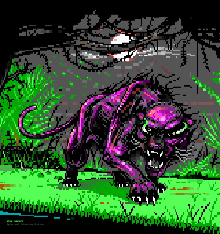 Neon Panther by warpus & tainted