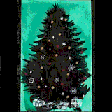 Black Xmas Tree by Theresa Oborn