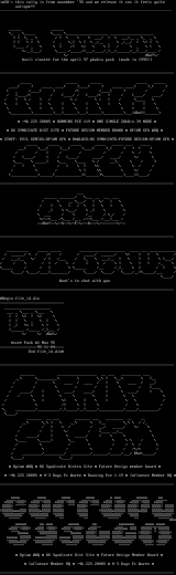 antique ascii collie by da bonehead (1995)