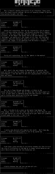 December 1994 Lit Descriptions by Rancid Lit