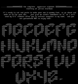 uppercase font! by julian stardawn