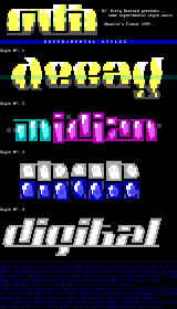 Experimental Fonts by Ol' Dirty Bastard