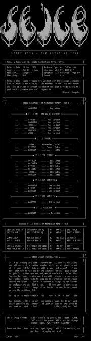 Stile Members in November 1994 by Stile Crew