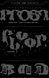 wicked ascii supremacy by fluor